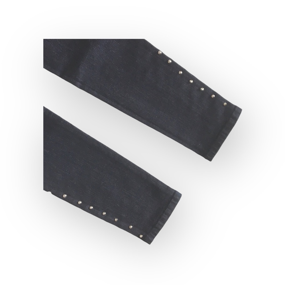 new LF Carmar ★ Stovepipe Studded Skinny Jean Jeans ★ Deep Dark Blue Denim ★ 24 - Picture 9 of 16